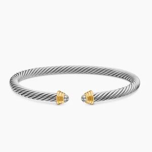 David Yurman Cable Teen Bracelet Gold/Diamonds